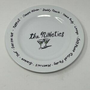 Pottery Barn Decades Millennium plate salad dessert "The Nineties"
